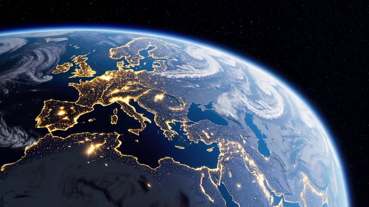 1280x720 Europe space background