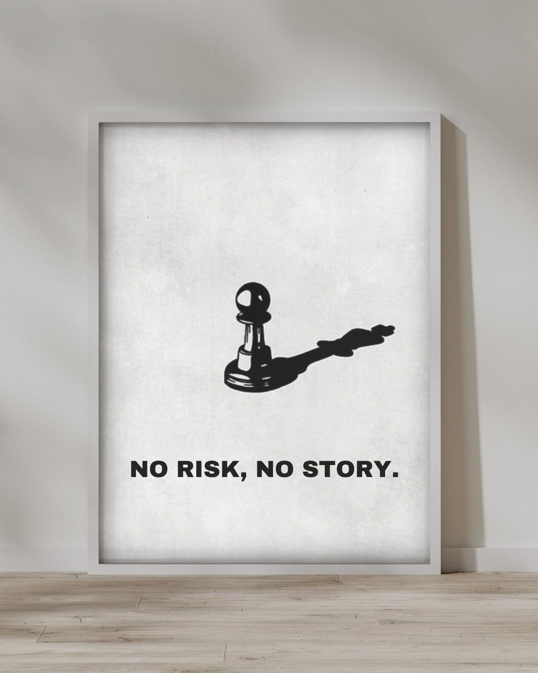 1080x1350 No Risk No Story Motivational Poster Minimalist Poster Wall Art Motivational Decoration