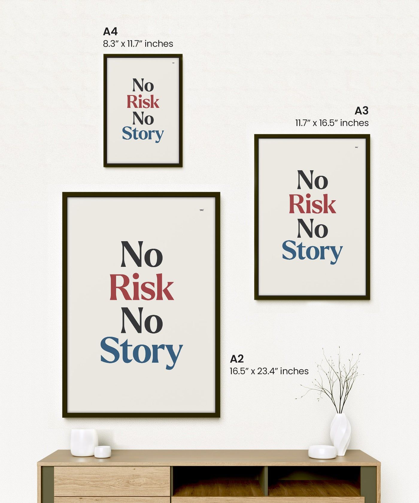 1400x1680 No Risk No Story Poster