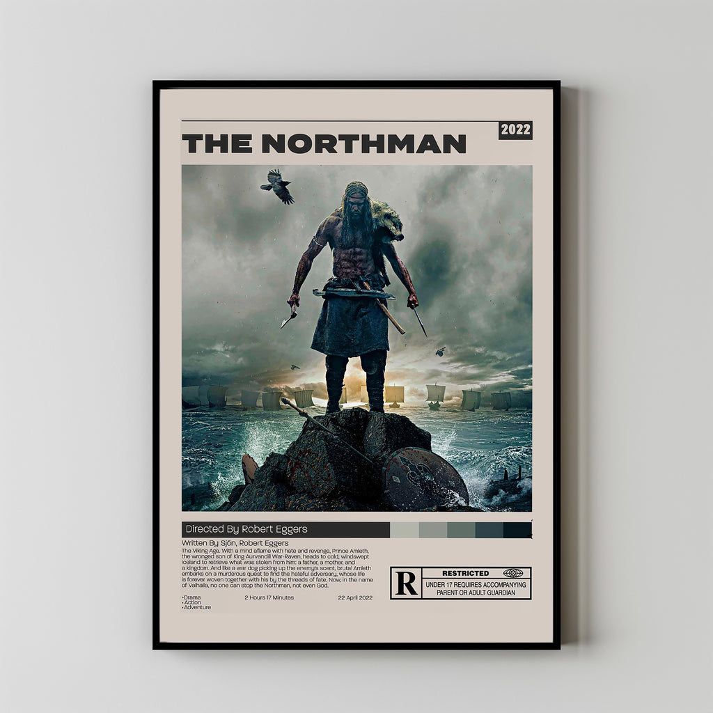 1024x1024 The Northman Poster, Robert Eggers, Minimalist Movie Poster