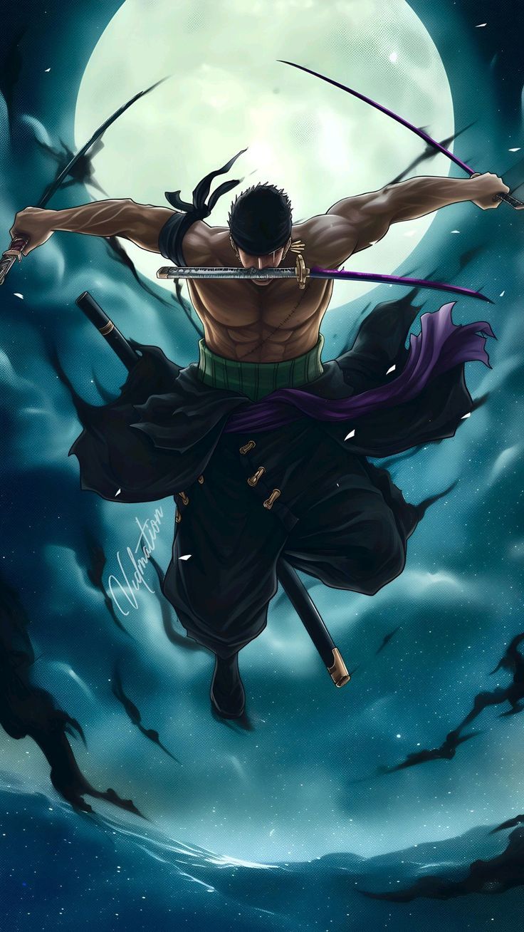 736x1308 Zoro 3D Wallpaper