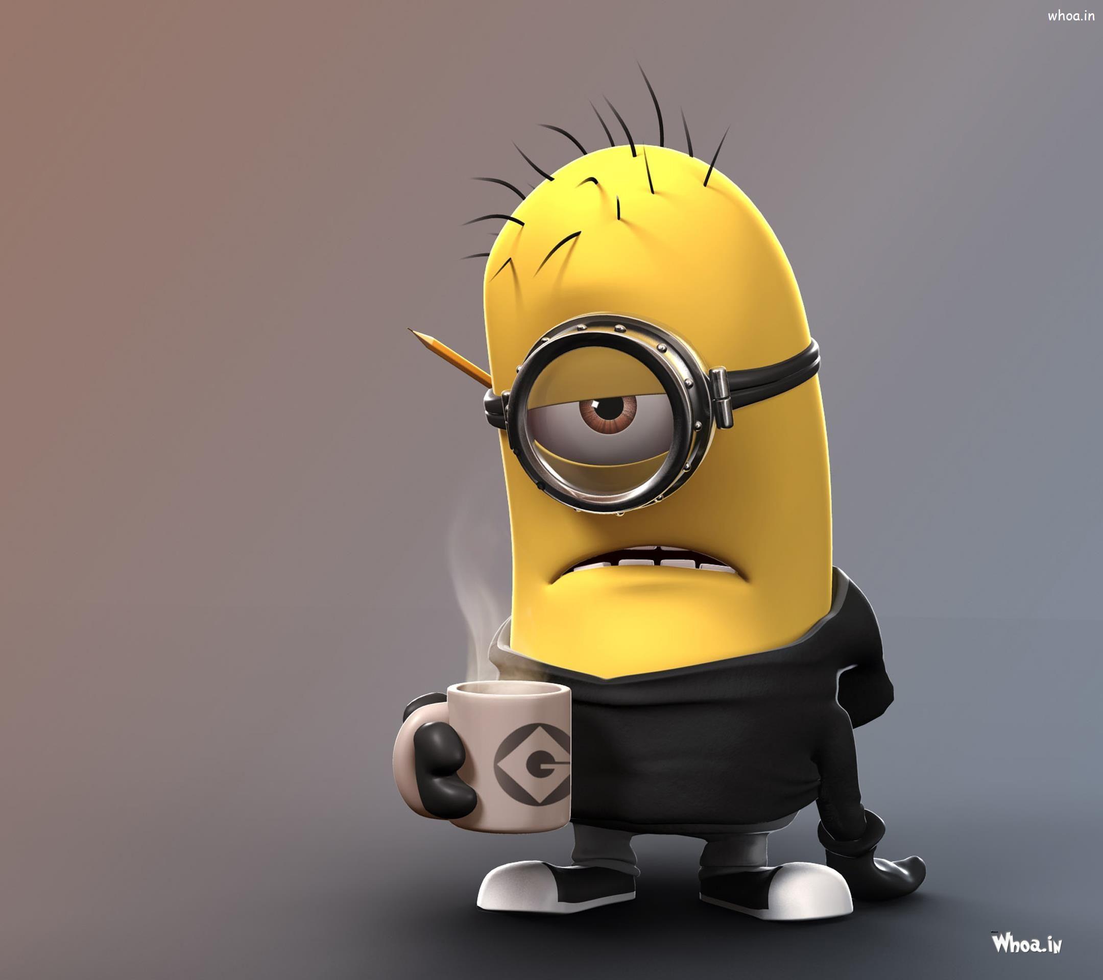 2160x1920 Minion Sad Anime Wallpaper