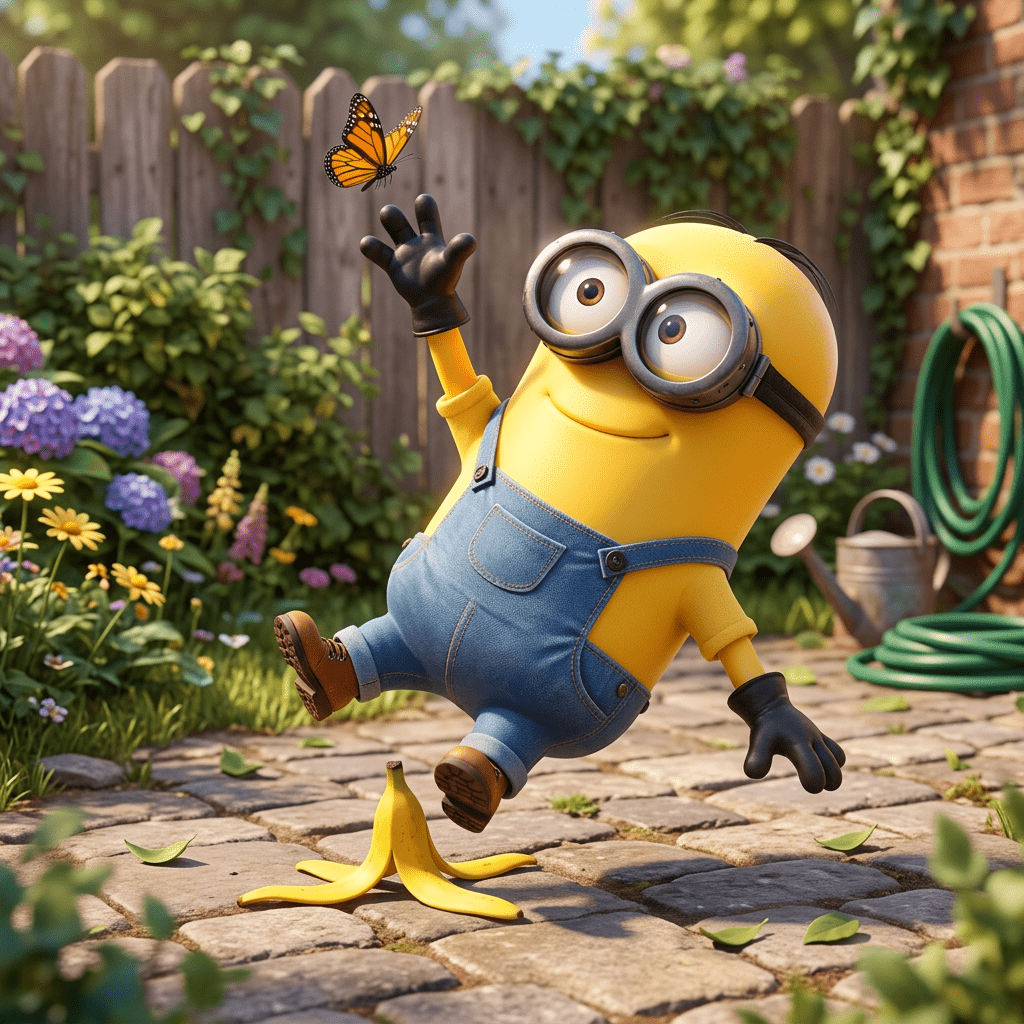 1024x1024 Sad Minion Character From Despicable Me: Expressing Melancholy. AI Art Generator. Easy Peasy.AI