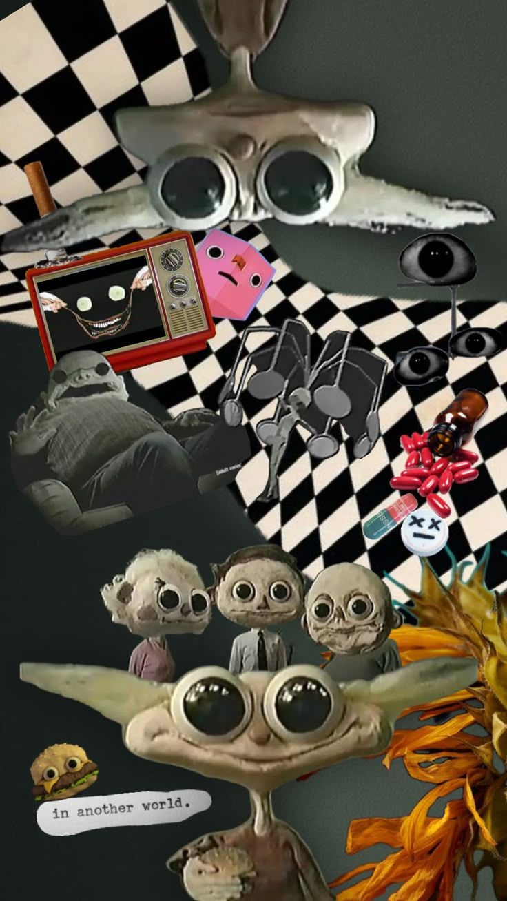 736x1308 Check out raeghanpeterson's Shuffles. Clay mation, Creepy halloween makeup, Creepy core