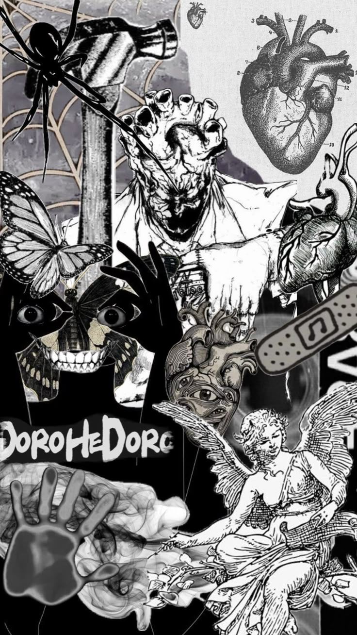 736x1308 El Corazon #manga #creepycore #dorohedoro #wallpaper #art #shin#mangapanel