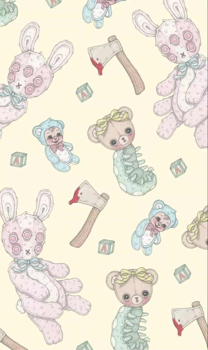 716x1200 Creepy background. Creepy cute aesthetic, Creepy core, Cute creepy wallpaper