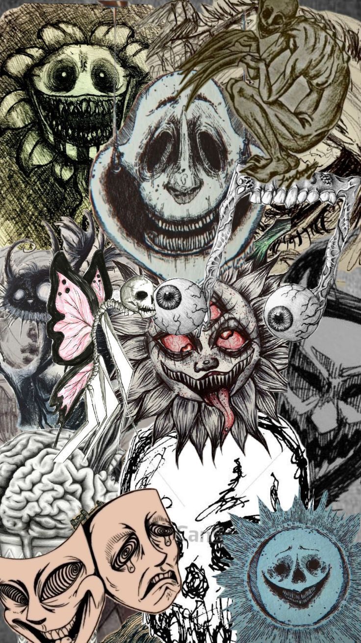736x1308 Spoookyy TW:. Trippy iphone wallpaper, Psy art, Goth wallpaper