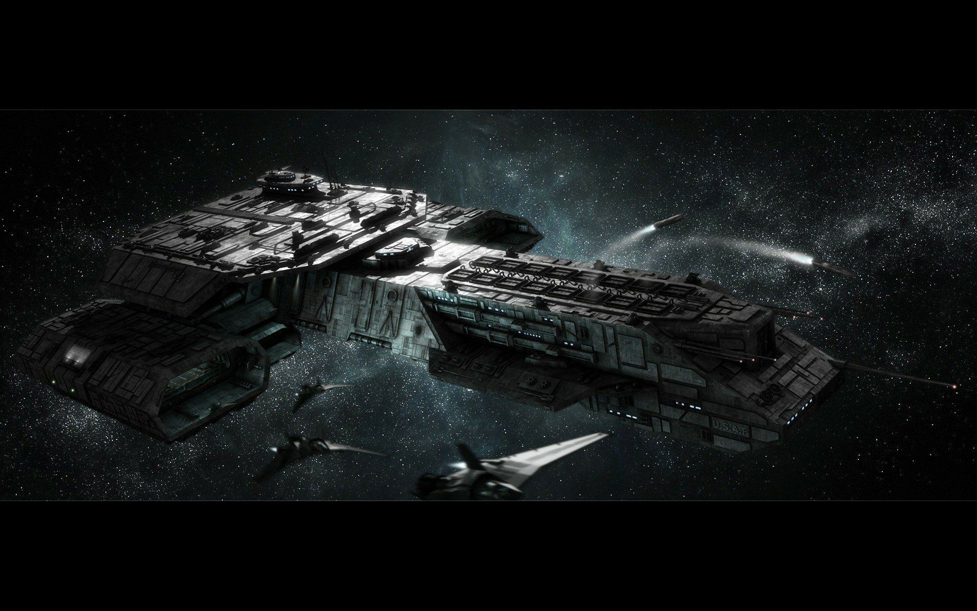 1920x1200 Daedalus Class Warship HD Atlantis Space Adventure Wallpaperx1200