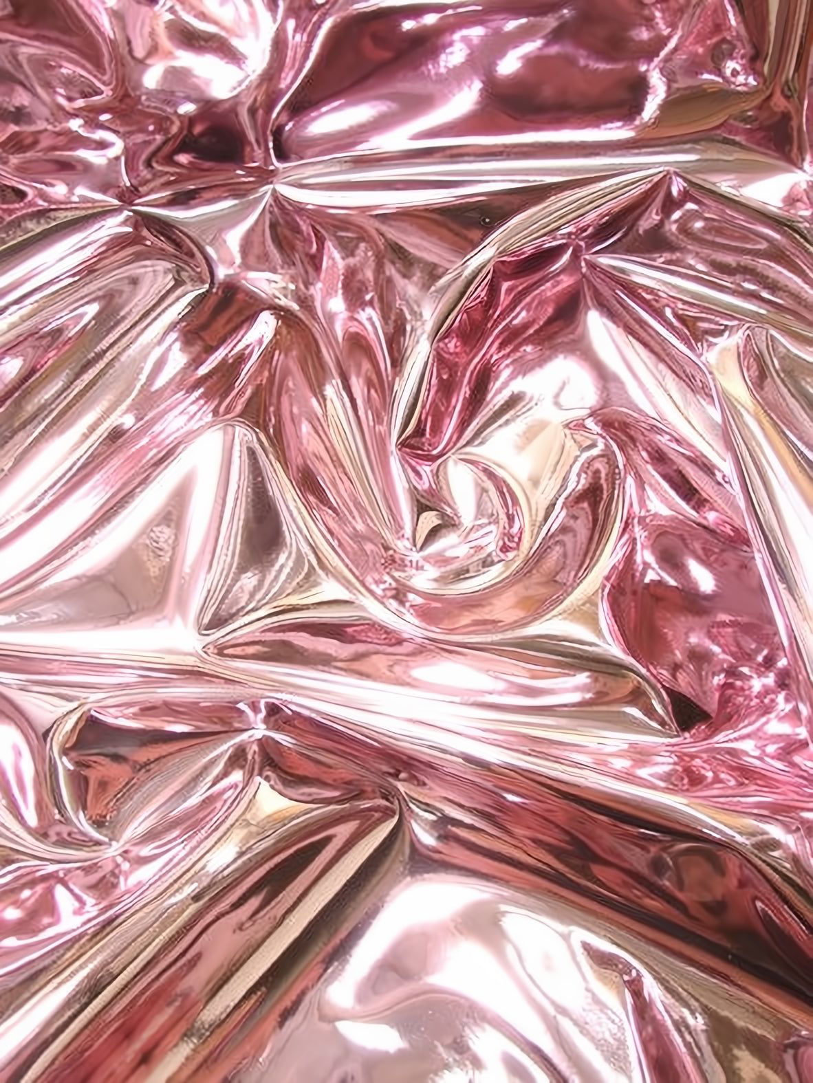 1182x1575 Pink Chrome Mirror Reflective Vinyl Fabric / Sold By The Yard