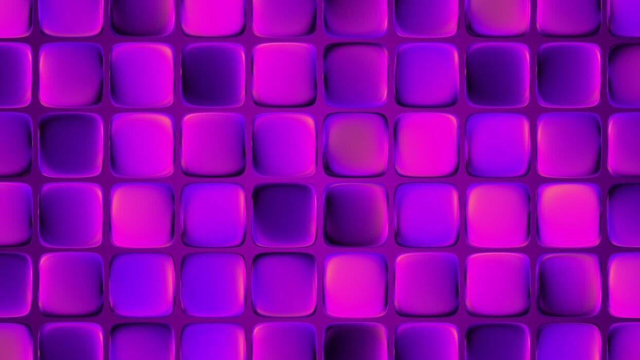 1244x700 Shiny metallic gradient pattern motion background. Vibrant pink chrome effect tiles ideal as a party or disco background. Full HD looping animation