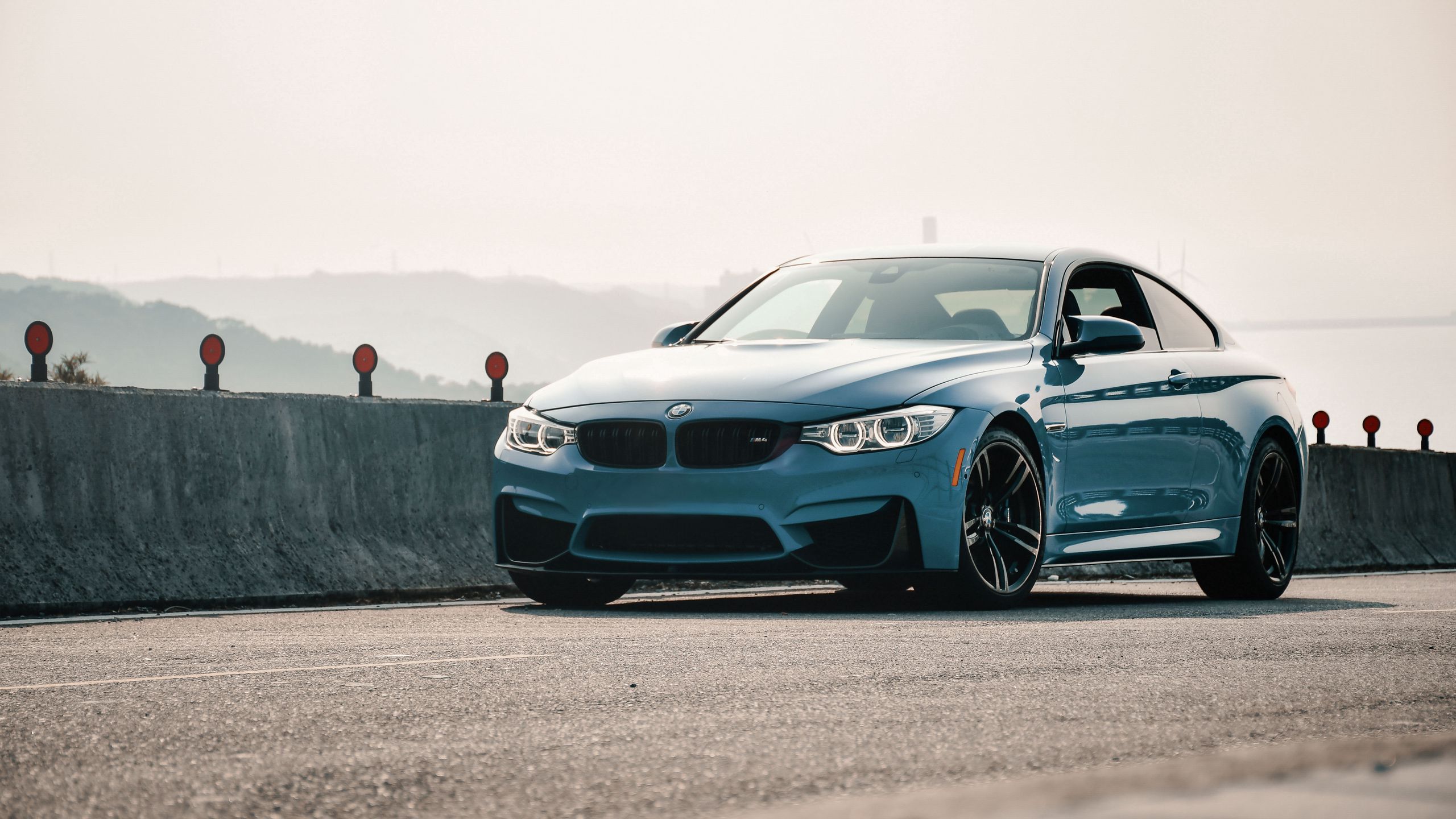 2560x1440 Download wallpaper 2560x1440 bmw m bmw, car, blue, coupe, side view widescreen 16:9 HD background