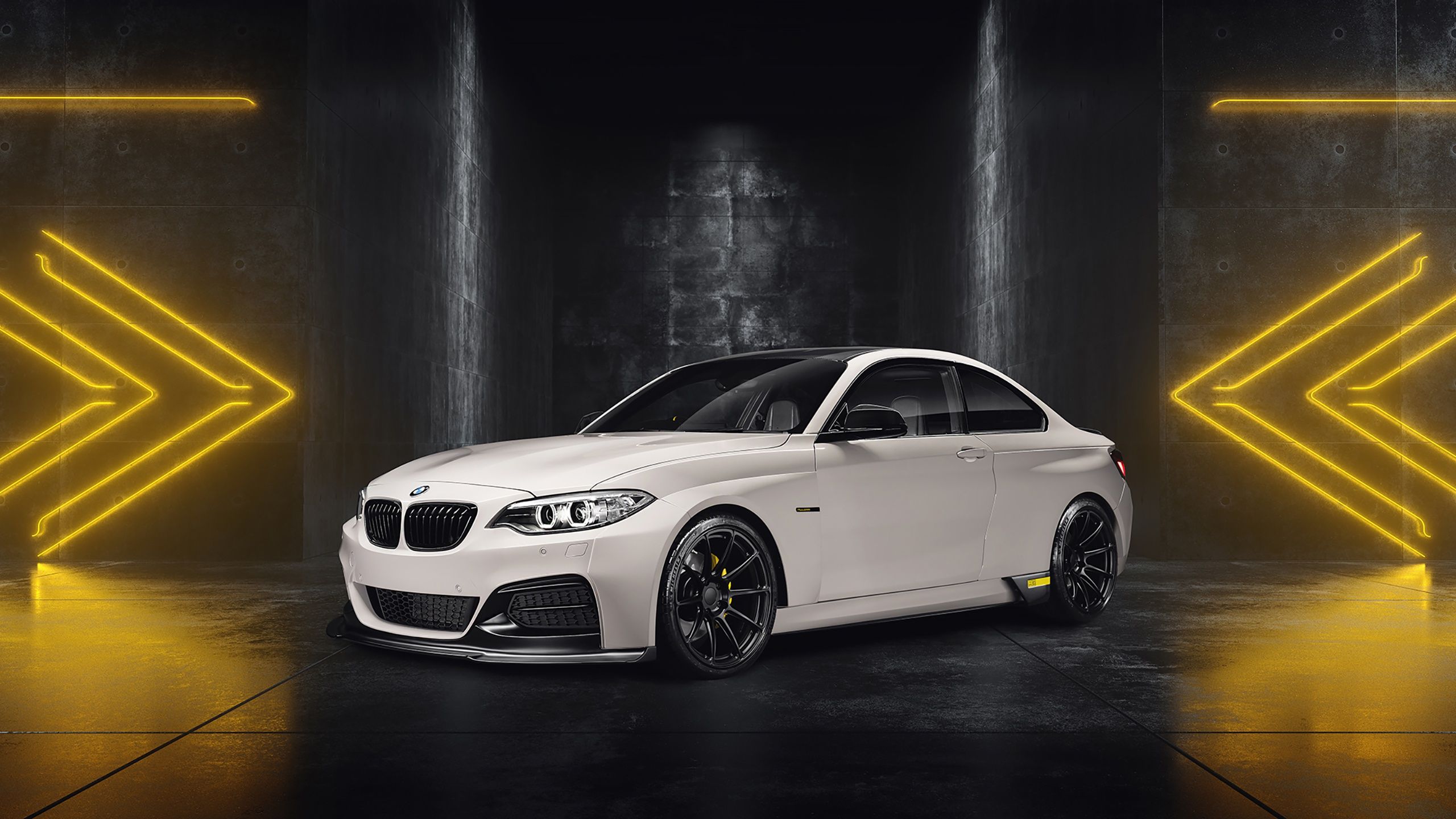 2560x1440 Download White Car Car BMW Vehicle BMW M2 HD Wallpaperx1440