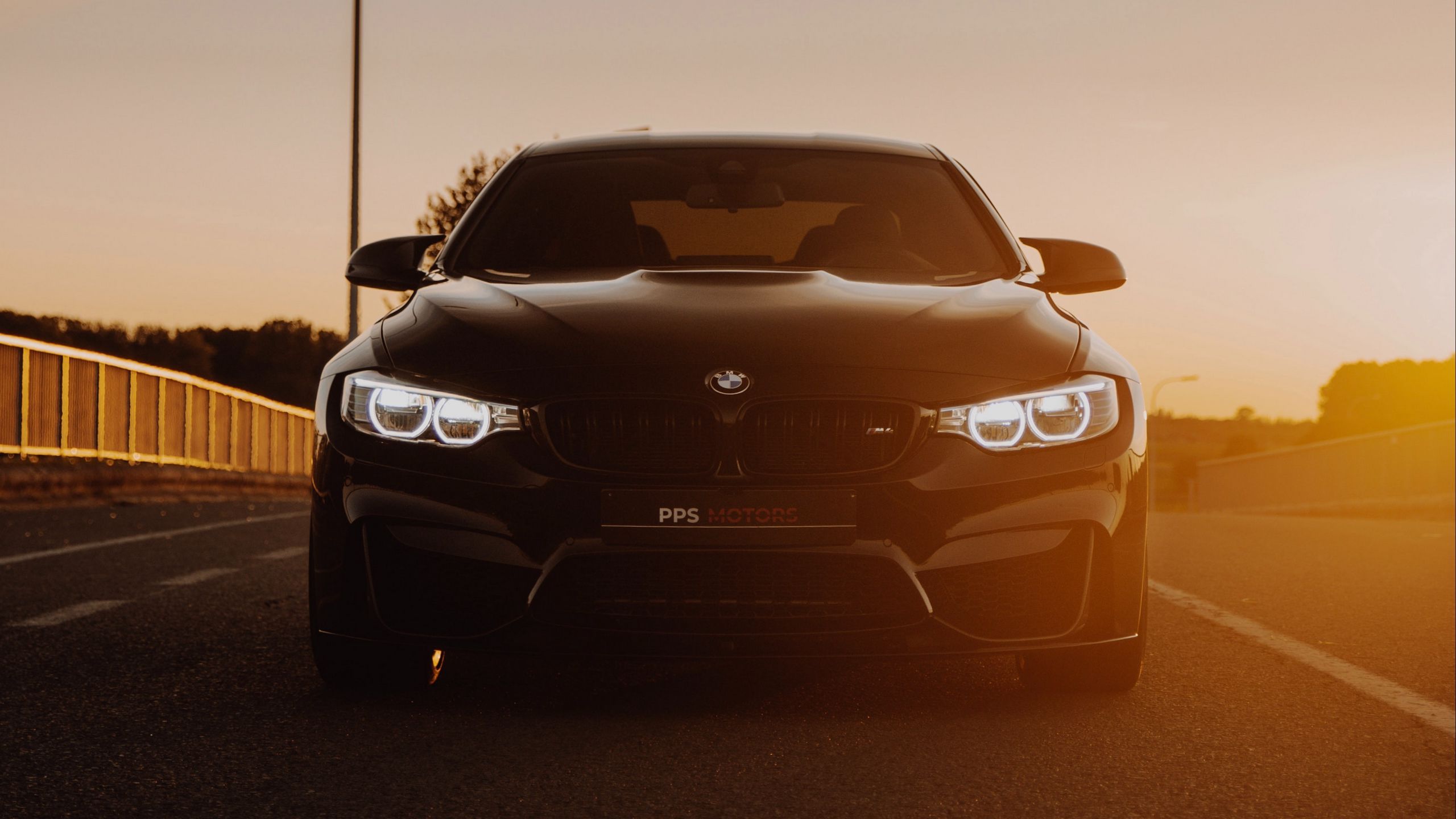2560x1440 Download wallpaper 2560x1440 bmw m bmw, car, sports car, front view, rays widescreen 16:9 HD background