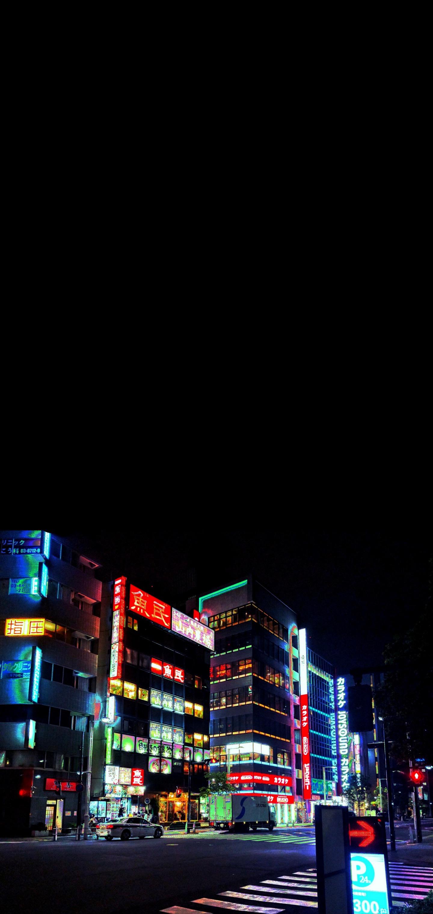 1440x3040 Nighttime Tokyo