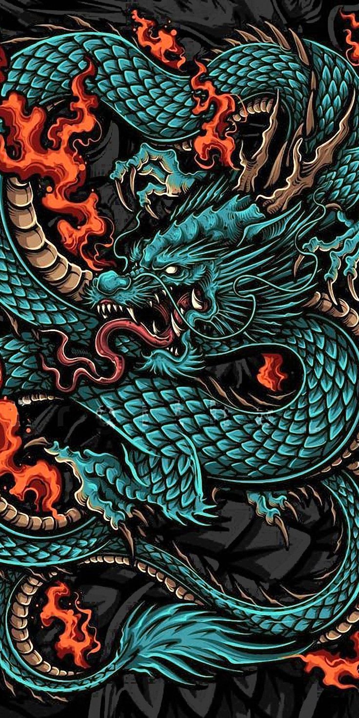 736x1472 Chinese Dragon Phone Wallpaper