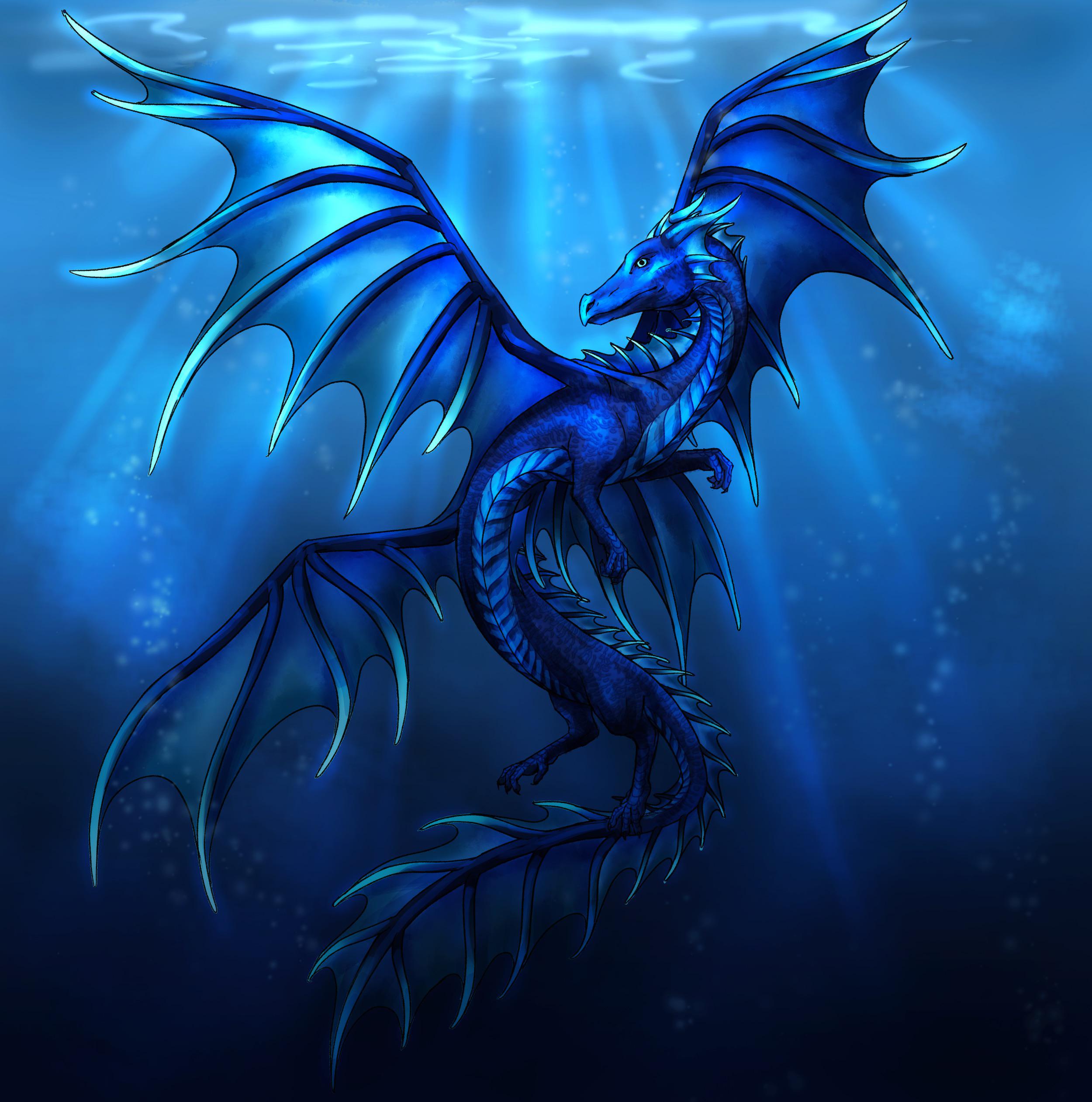 2500x2523 OC] [ART] I wasn't a huge fan of the PF imperial sea dragon design so I made up my own