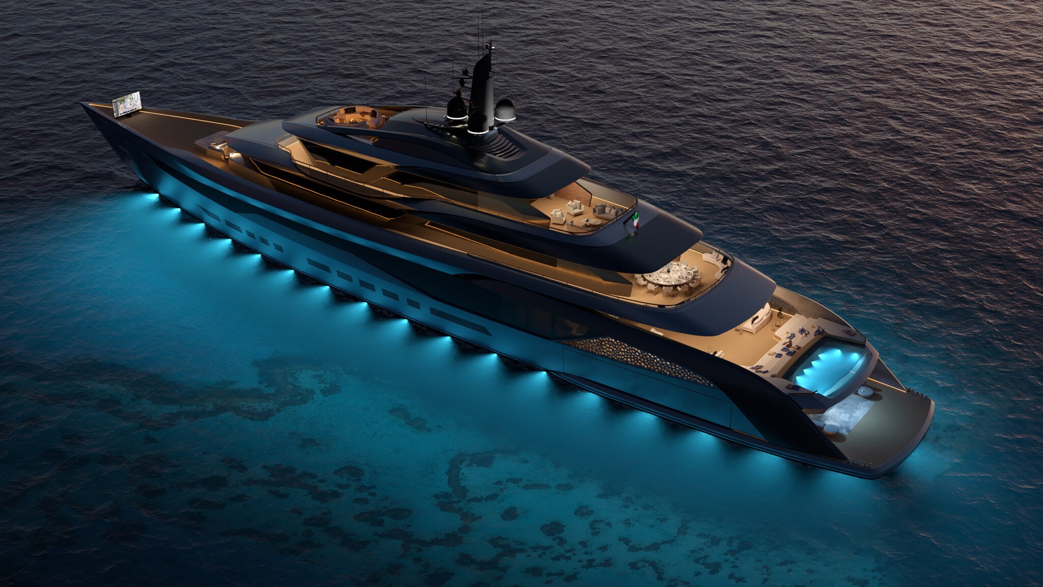 2048x1152 This Spectacular Superyacht Features a Bonkers Man Cave and Even Wilder Amenities