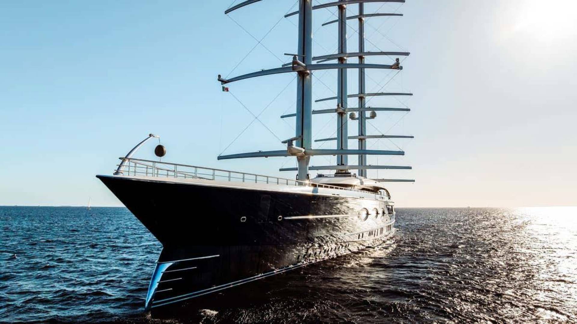 1920x1080 Black Pearl. Oceanco Sailing Yacht for Charter