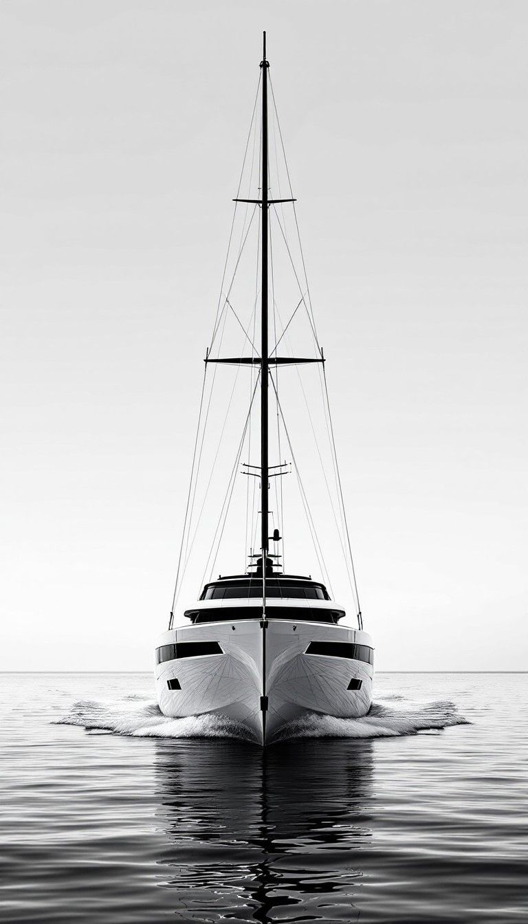 768x1344 Free Majestic Maritime Minimalism Image, Sailing, Minimal