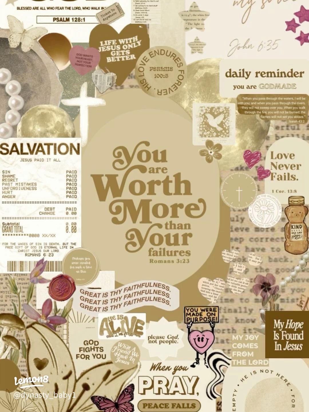 1080x1442 Holy Girl Aesthetic: Christian Collage Wallpaper for Phone & Laptop