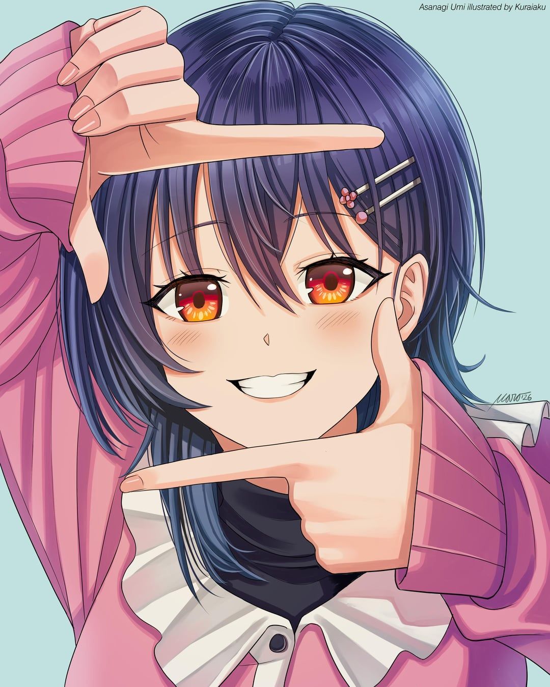 1080x1350 Asanagi Umi novel version style illustrated by me (Kuraiaku)