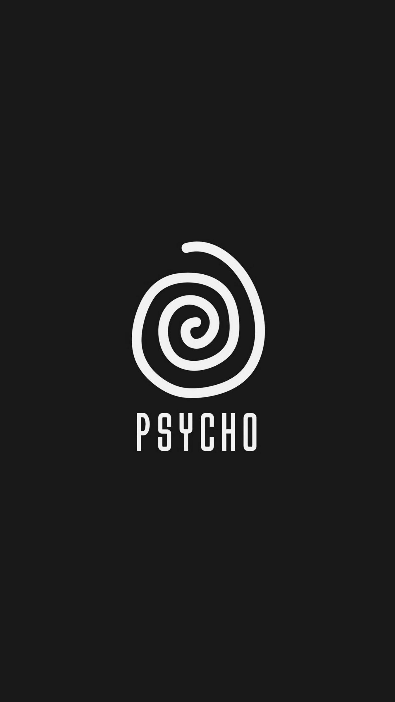 1350x2400 Download wallpaper 1350x2400 psycho, inscription, spiral, rotation