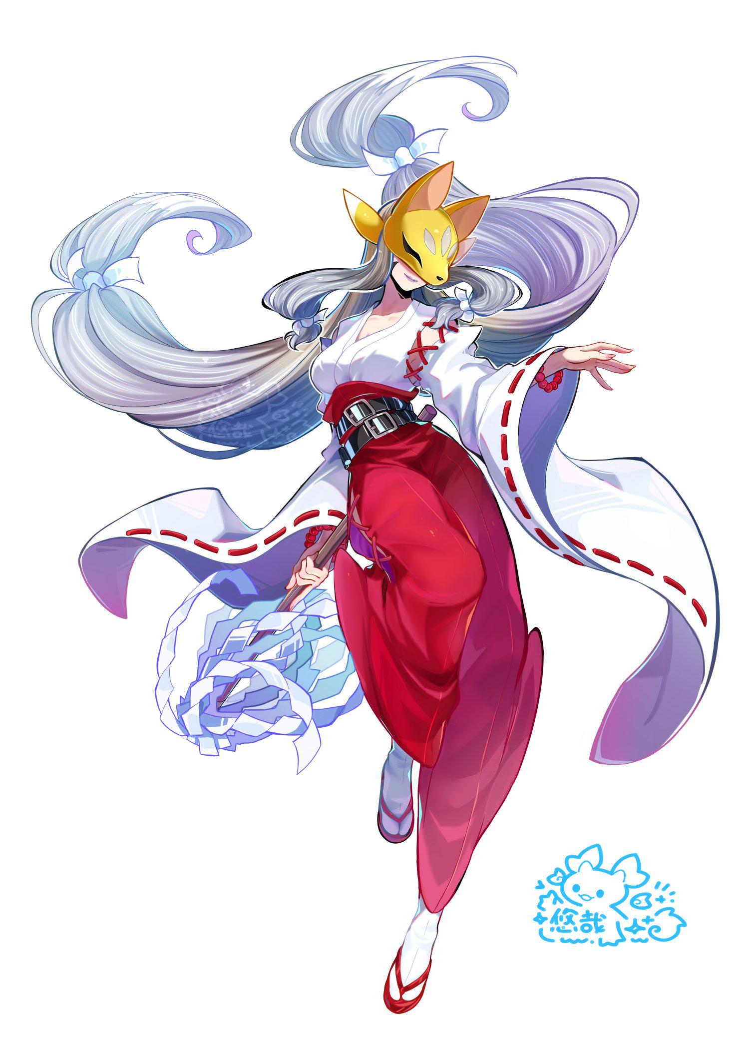 1500x2118 Sakuyamon: Miko Mode