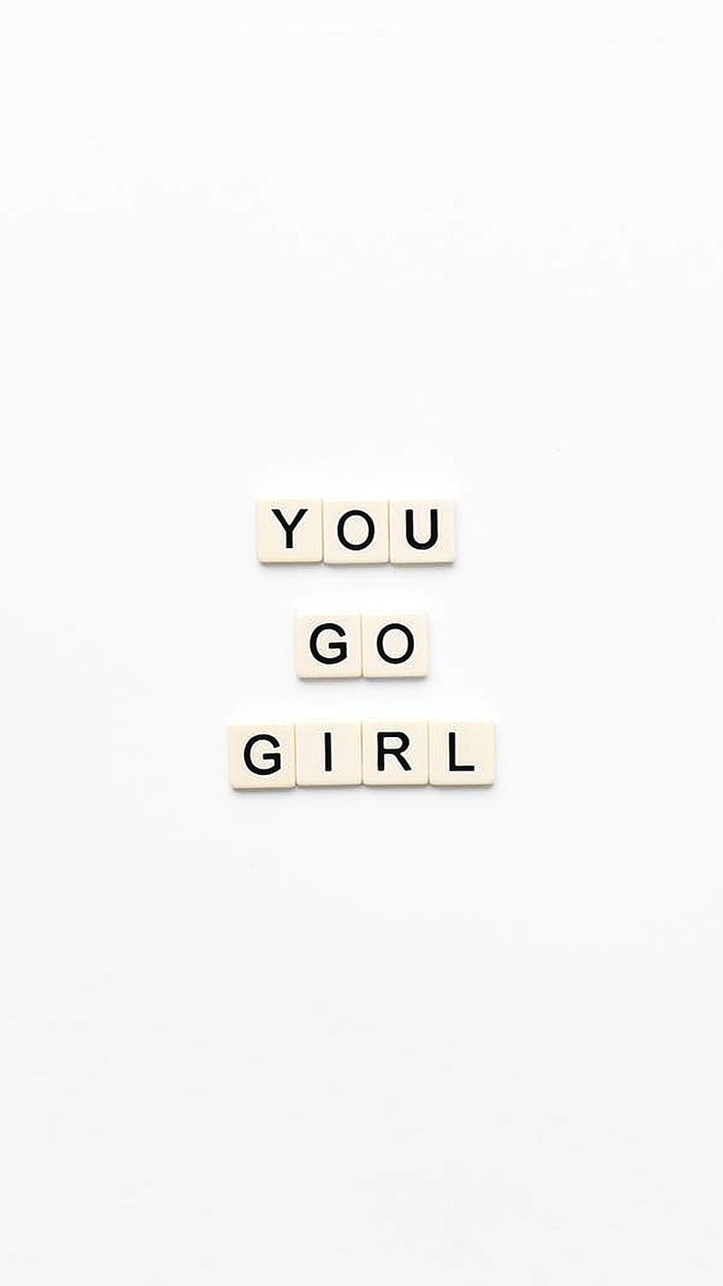 800x1422 You Go Girl, cute, motivation, tiles, HD phone wallpaper