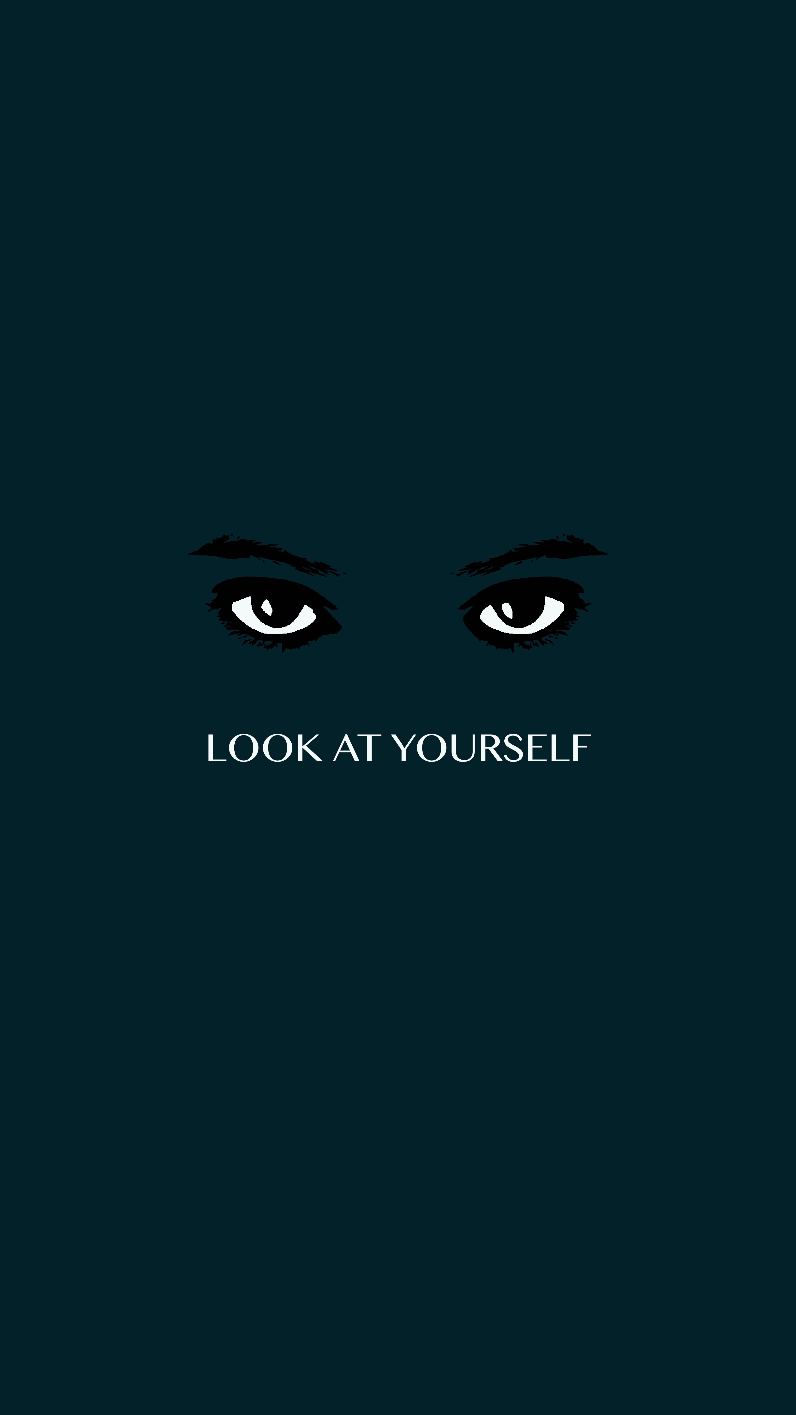3240x5760 Download wallpaper 3240x5760 eyes, inscription, motivation, phrase HD background