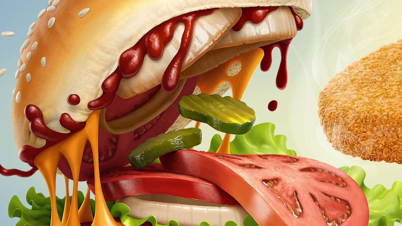 1366x768 Laptop Fast Food Wallpaper Free 1366x768 High Quality Background