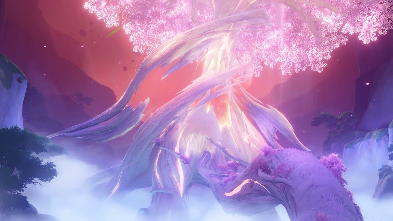 1280x720 Irminsul Tree Theme ( 1 Hour ) [ Genshin Impact ] HD live Wallpaper