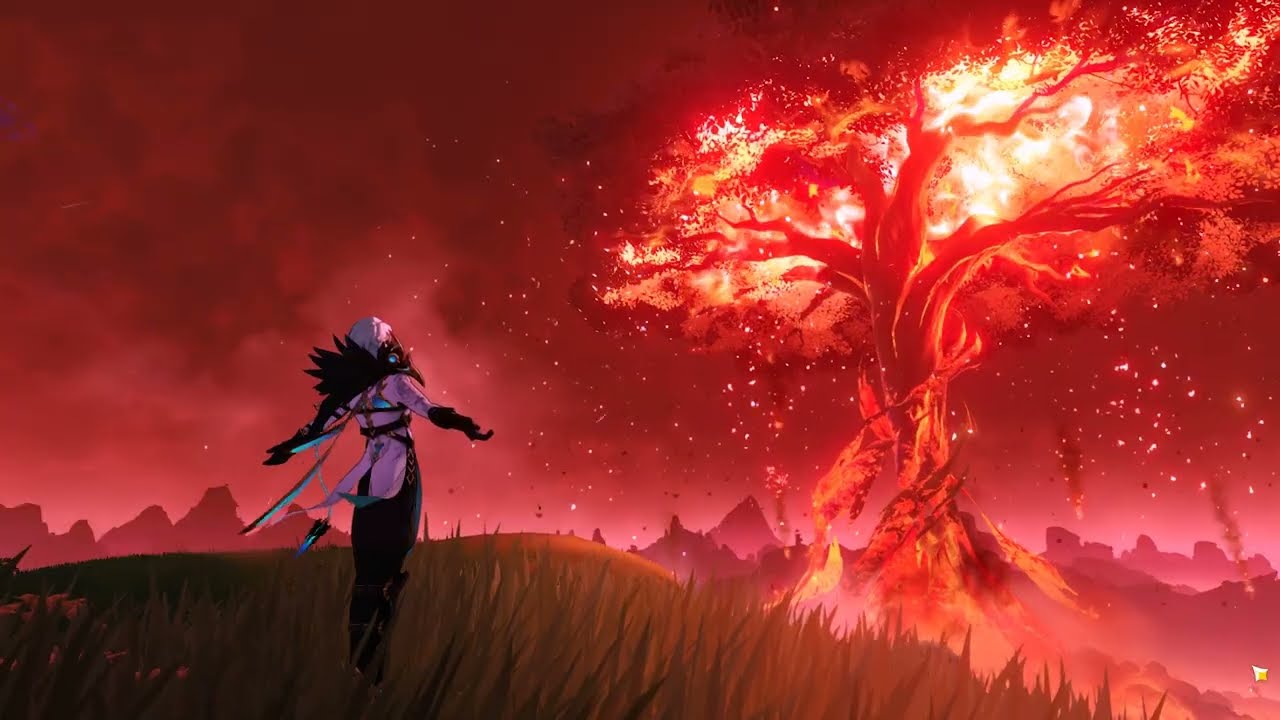 1280x720 Dottore Burning Irminsul Epic 4K Background