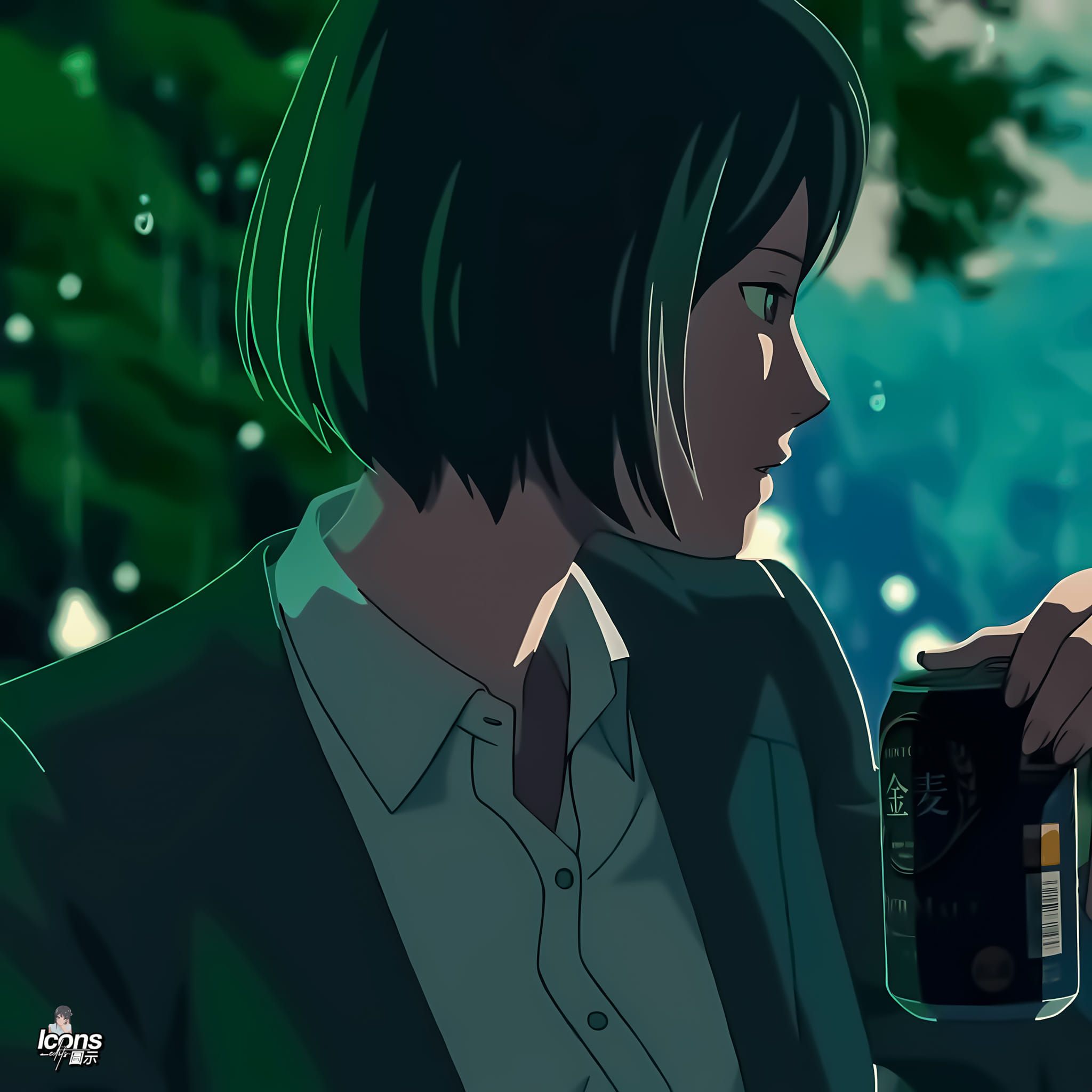 2048x2048 The Garden of Words profile picture. The Garden of Words. Anime Icon. Icon