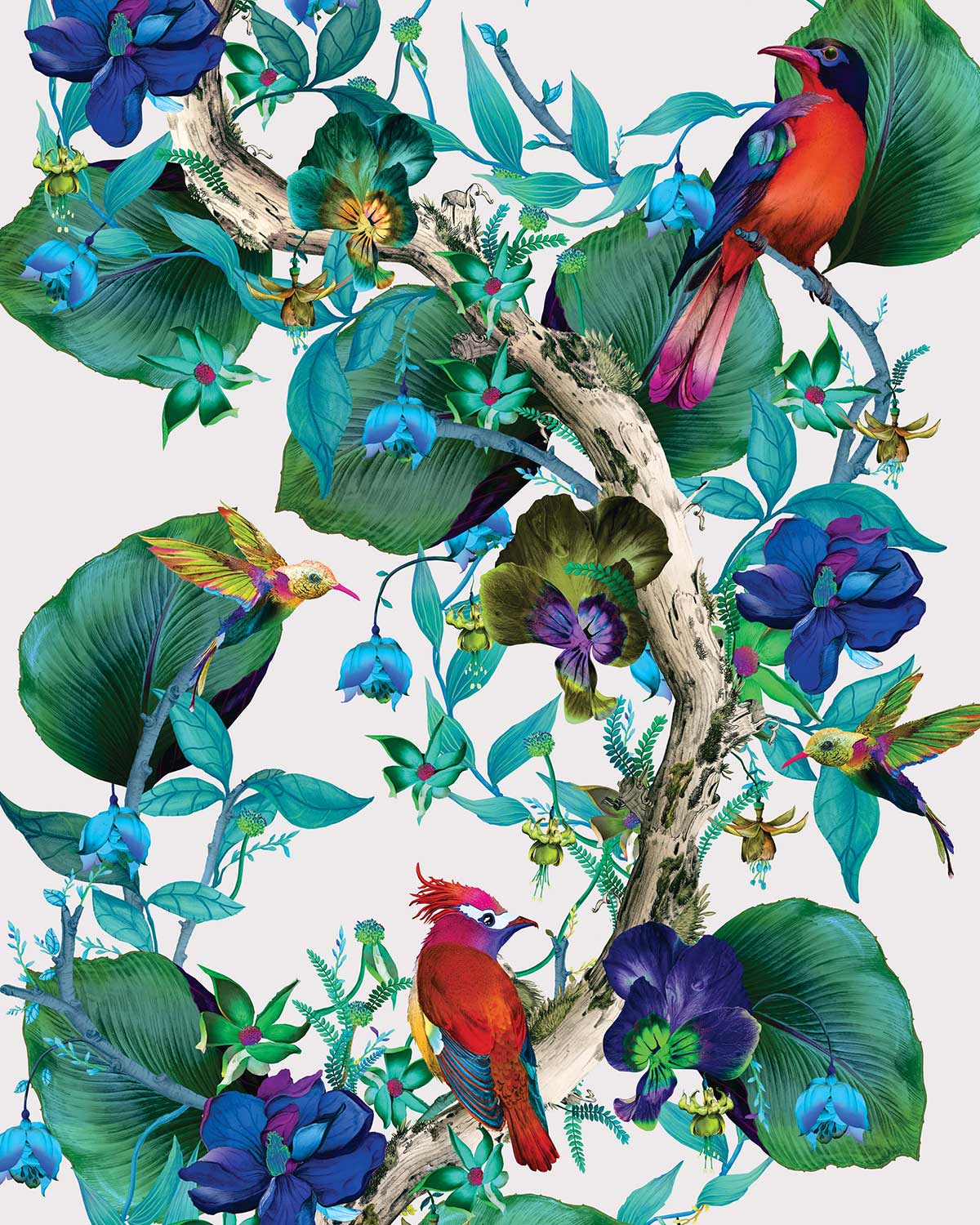 1200x1500 Wallpaperdirect: Osborne & Little Enchanted Garden