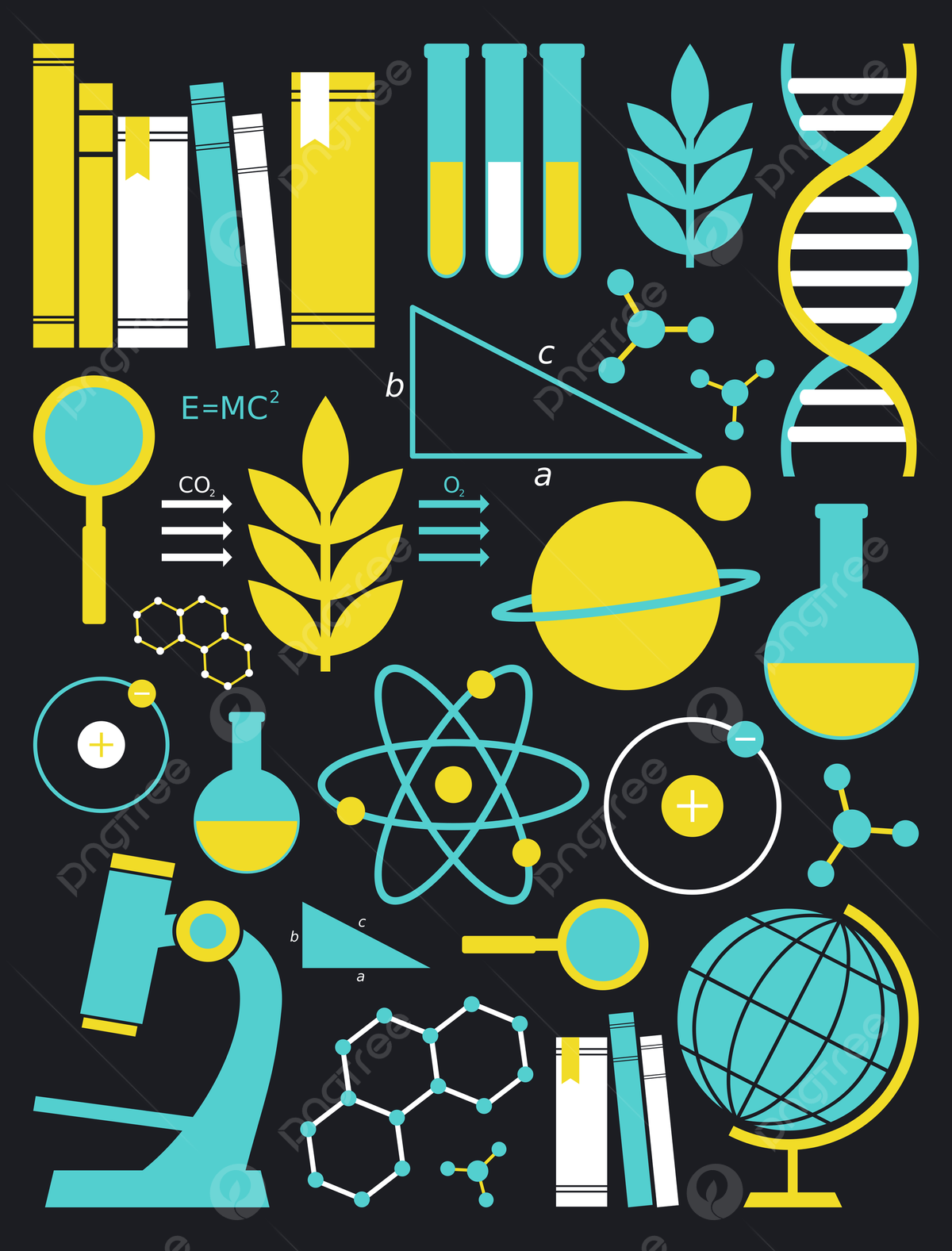 1200x1577 Education And Science Icon Set Plant Physics Electron Photo Background Wallpaper Image For Free Download