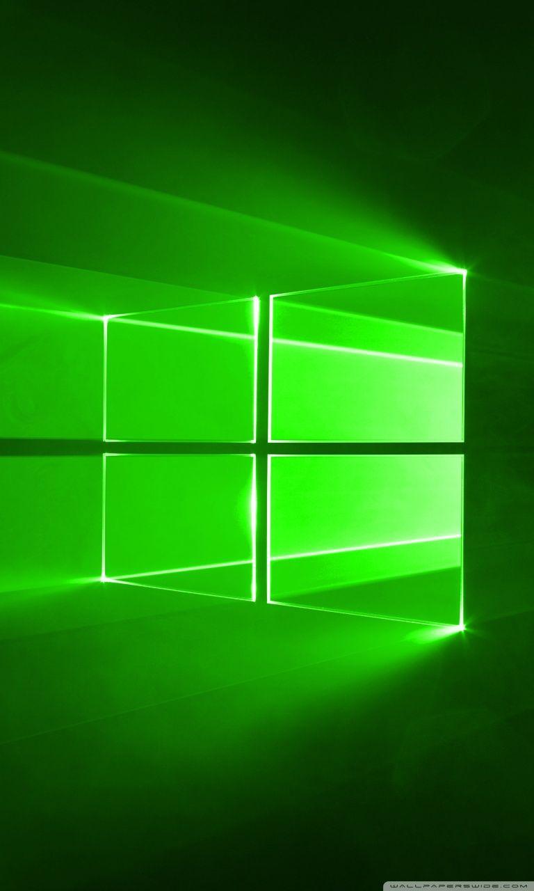 768x1280 Windows 10 Green Ultra HD Desktop Background Wallpaper