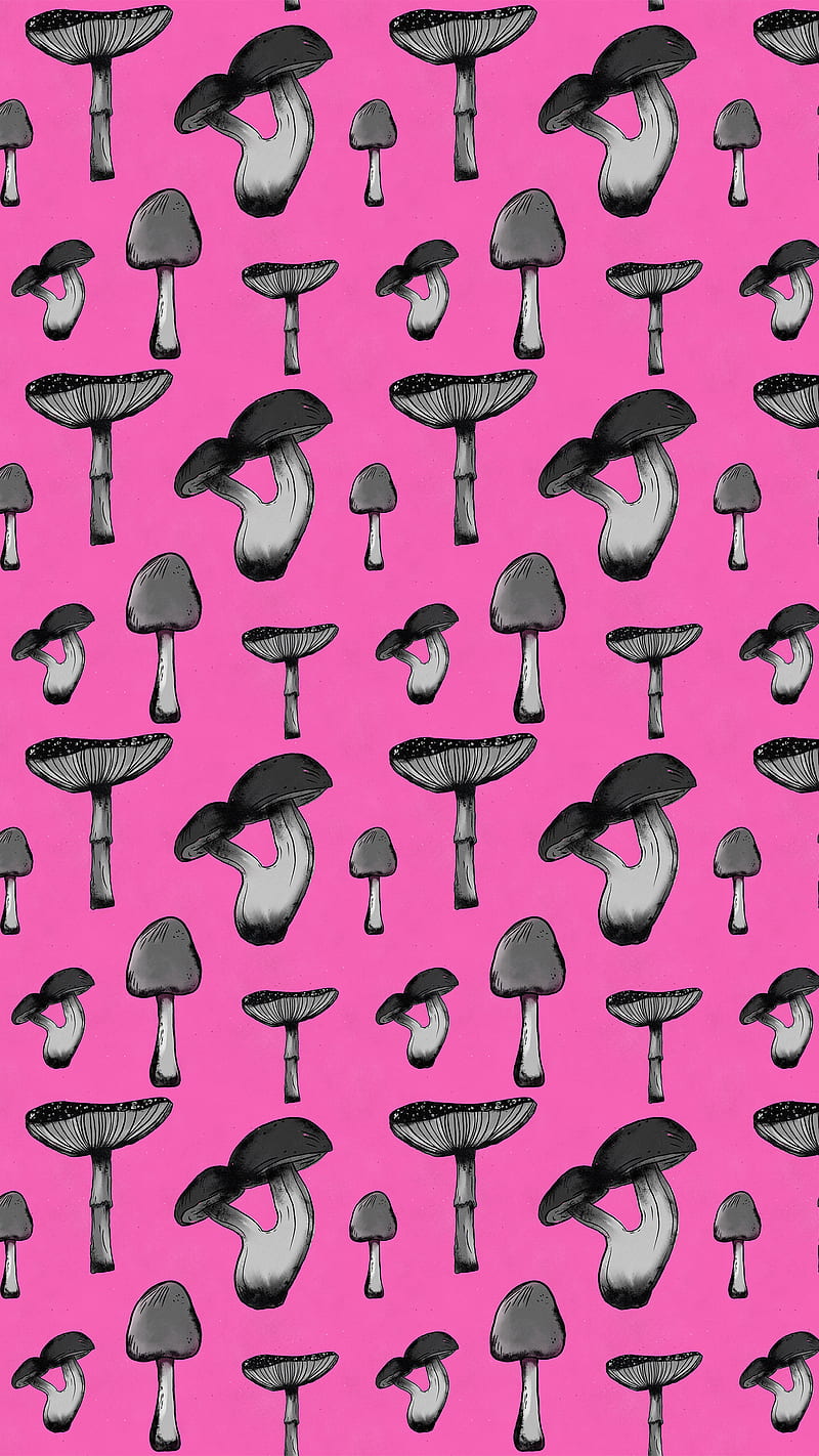 800x1422 Fungi, autumn, forest, mushrooms, nature, pattern, psicodelia, retro, shrooms, HD phone wallpaper