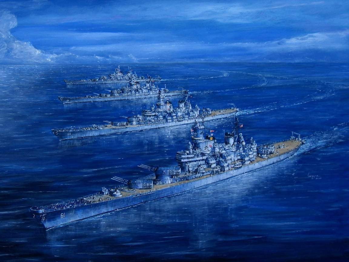 1152x864 Gray metal navy ship illustration, Destroyer, fleet, Iowa, battleships HD wallpaper