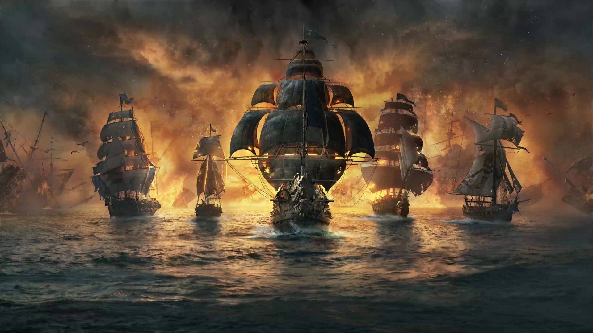 1920x1080 Pirate Fleet Skull And Bone Live Wallpaper