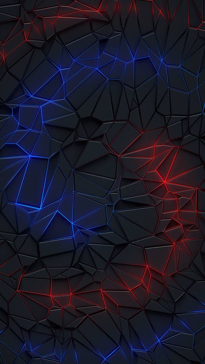 720x1280 Neon line red and blue wallpaper