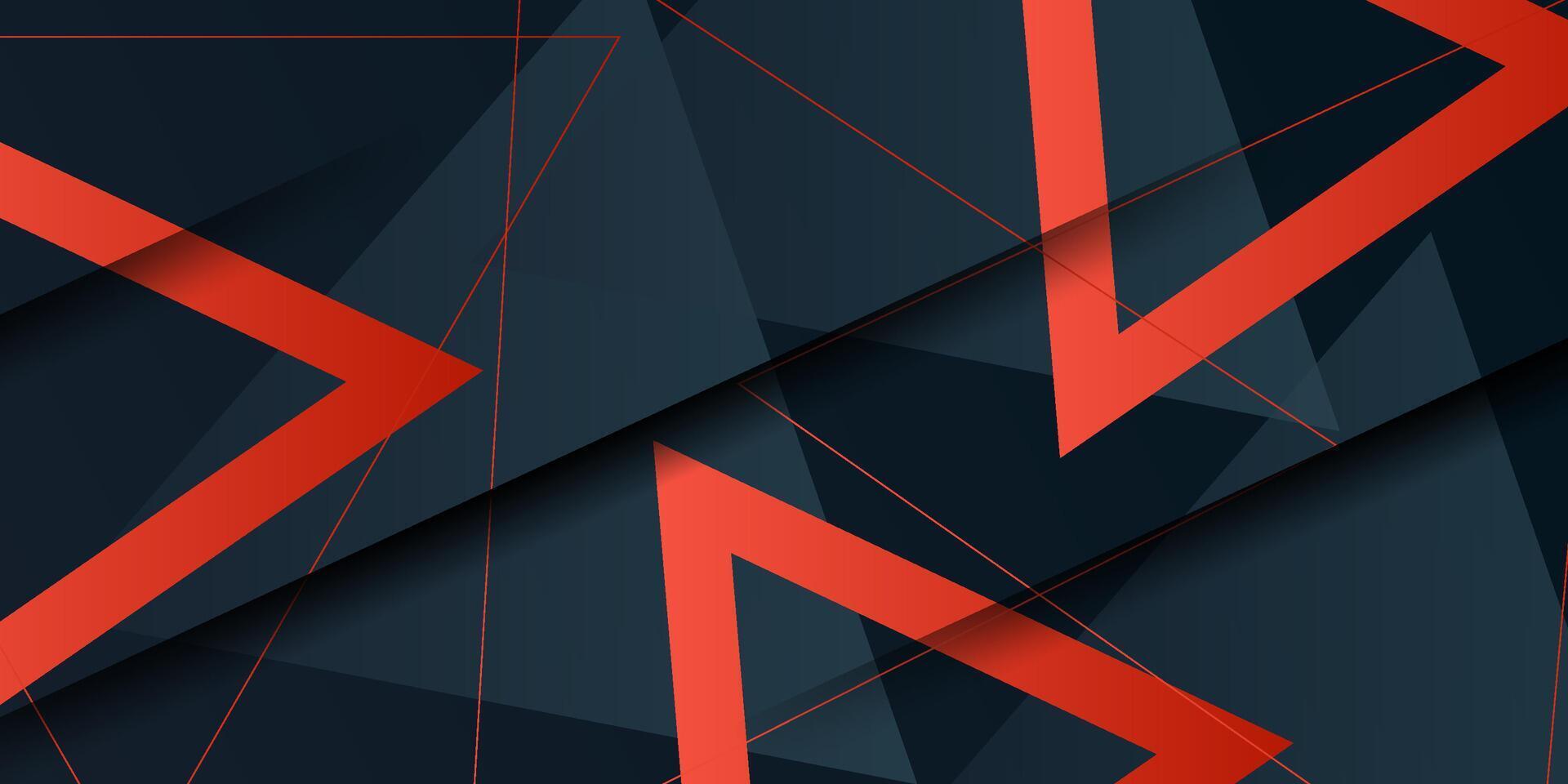 1920x960 Abstract futuristic geometric background with dark blue triangles and orange gradient overlapping shapes background design. eps10