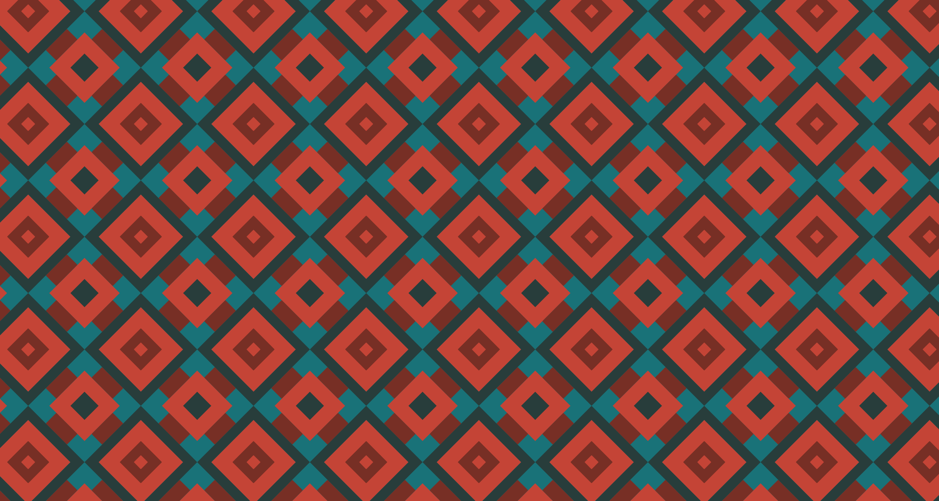 3000x1600 Mural Wallpaper geometric. Red and blue pattern