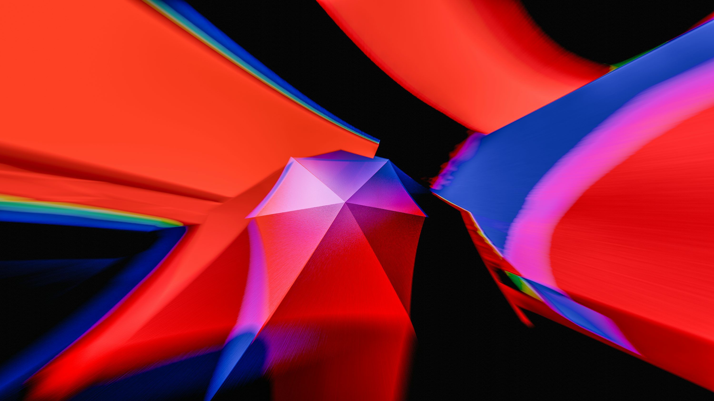3000x1688 A close up of a red and blue object photo