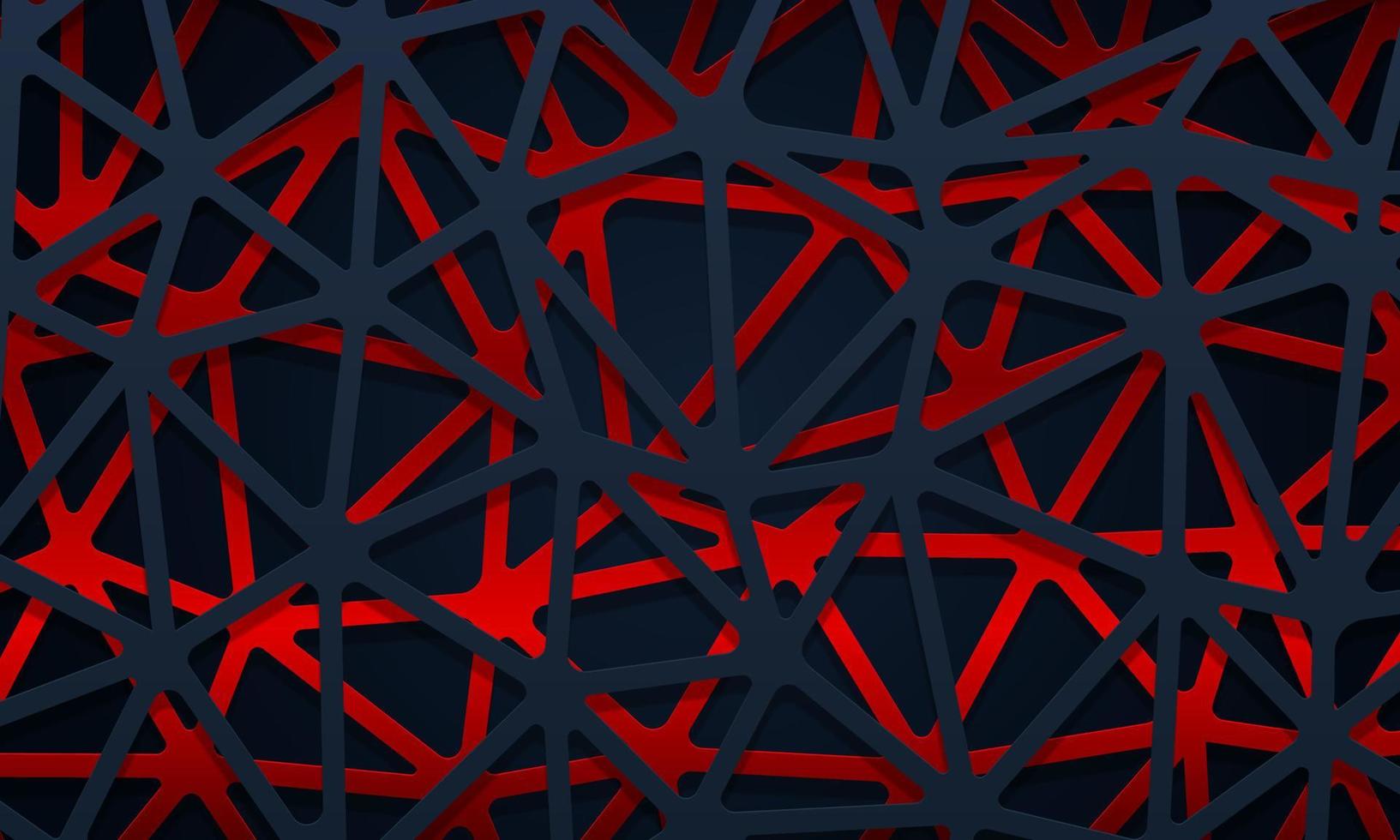 1633x980 Abstract dark blue and red geometric lines overlapping layer background