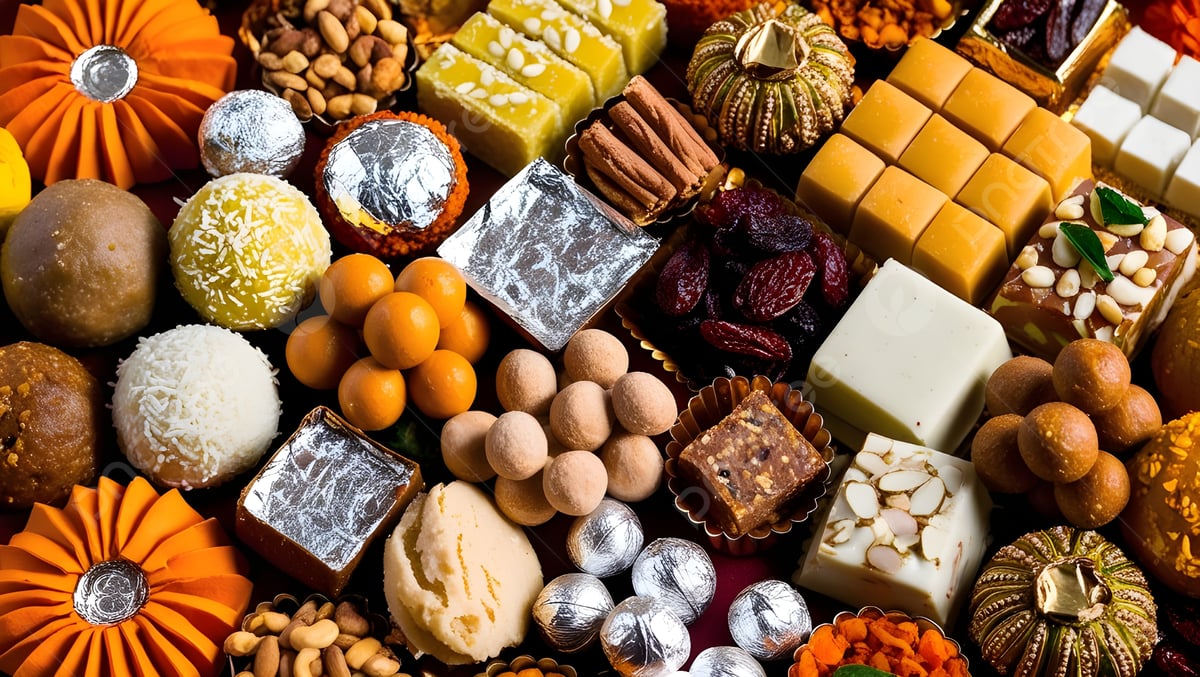 1200x677 Variety Of Traditional Indian Mithai In One Frame, Indian Sweets, Indian Desserts, Mithai Background Image And Wallpaper for Free Download