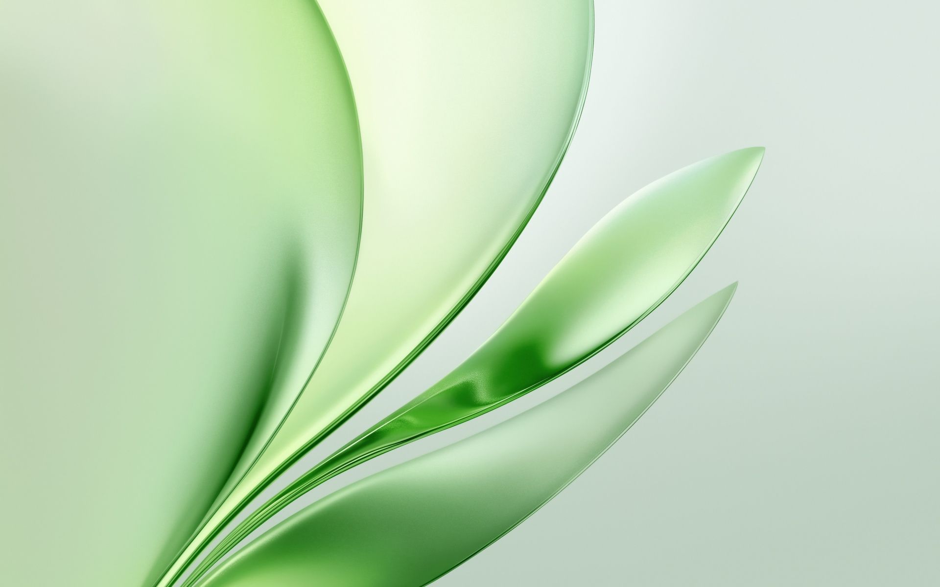 1920x1200 Glossy Wallpaper 4K, Green abstract, Modern, 5K