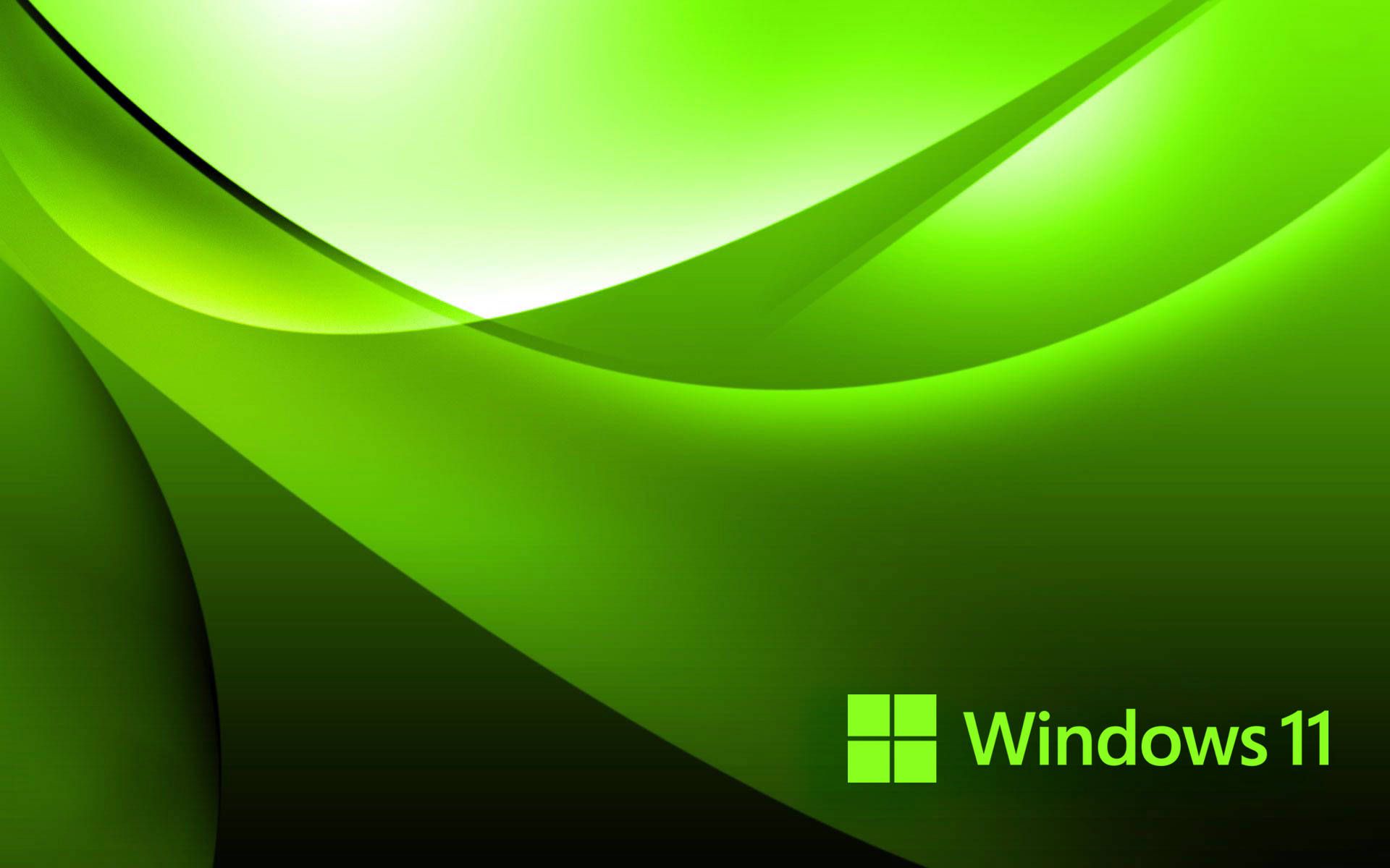 1920x1200 Windows 11 Green Wallpaper