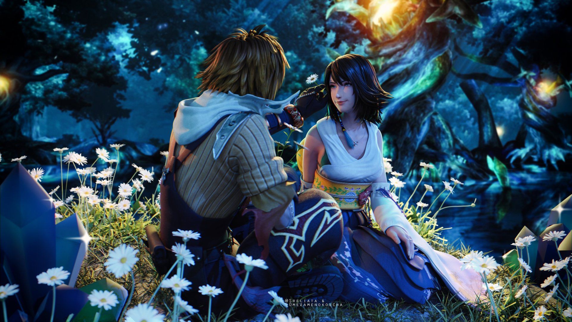 1920x1080 Tidus Yuna HD Final Fantasy X Wallpaper