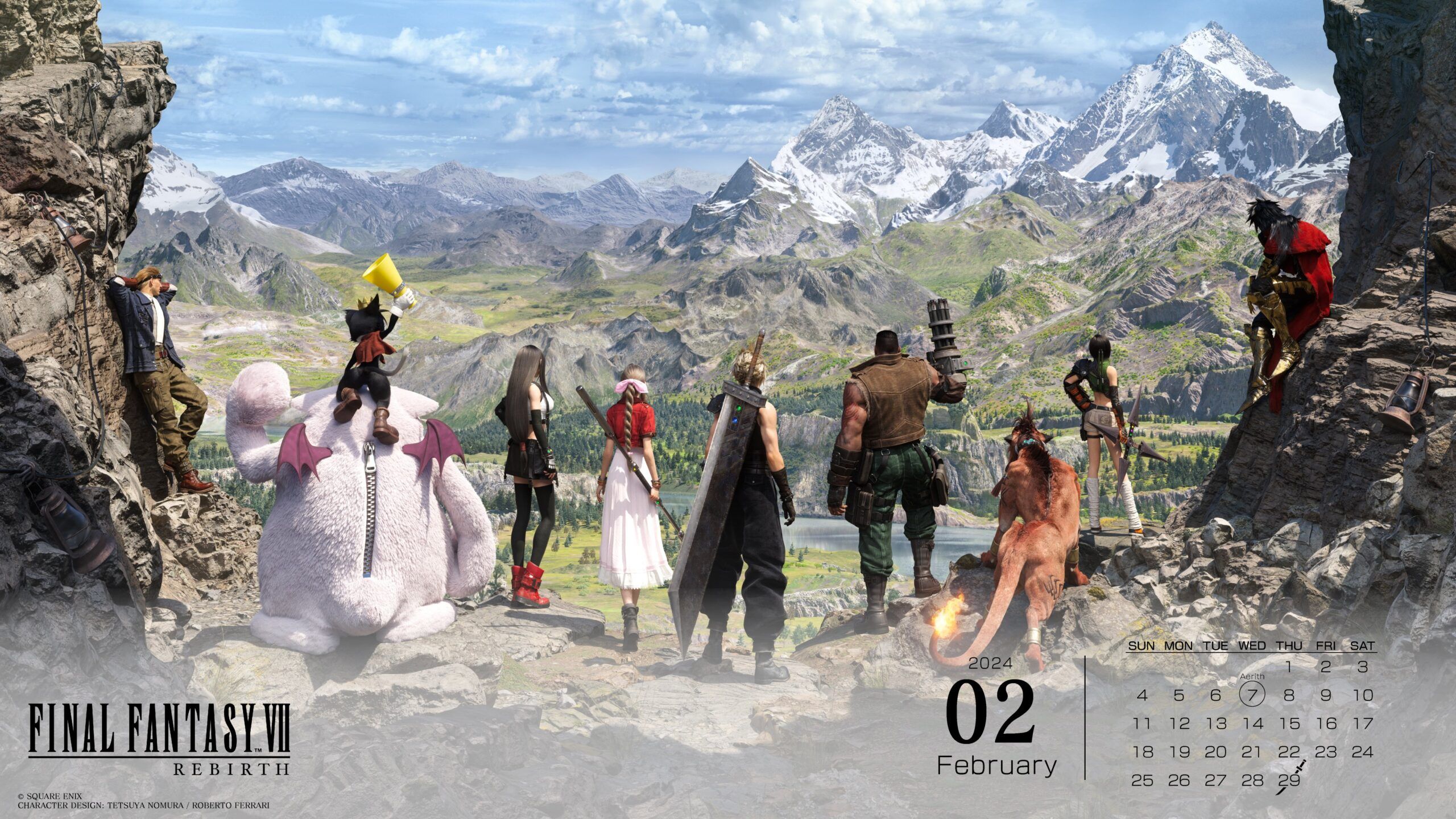 2560x1440 Square Enix Shares Final Fantasy VII Rebirth February 2024 Wallpaper
