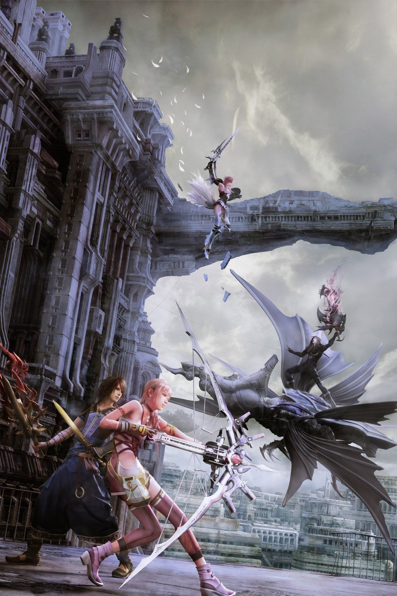 1280x1920 Final Fantasy XIII 2 Noel And Serah Key Art